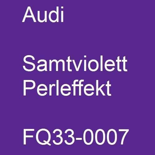 Audi, Samtviolett Perleffekt, FQ33-0007.